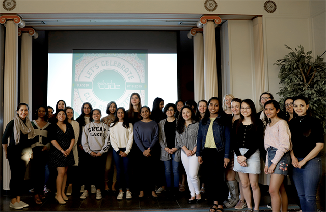 University of Michigan Girls Who Code group photo