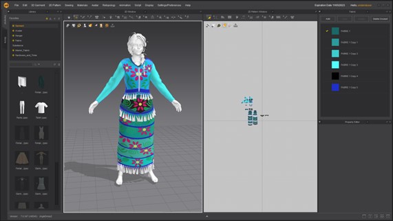 Native dance regalia number 2 for a female digital character.