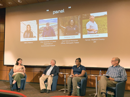 July 27 panel discussion between a university professor, parks natural resources officer, and an Ohio farmer